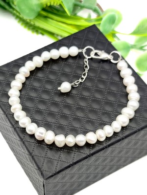 Браслет из белого жемчуга