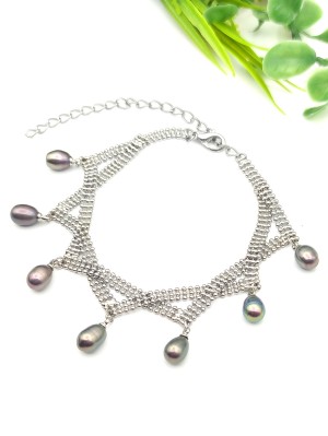 Браслет с синим жемчугом