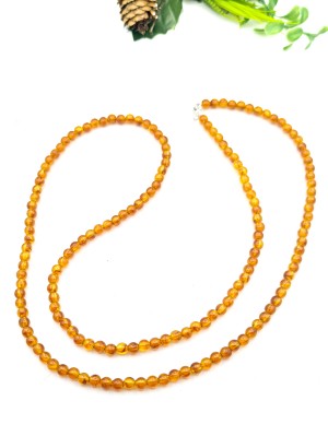 Бусы длинные из бернита (сплав смол и янтаря)