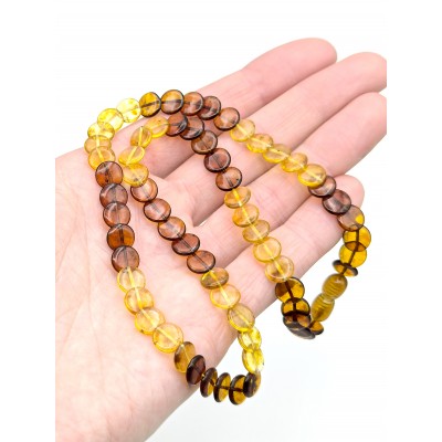 Бусы из коньячного, лимонного и медового янтаря (под заказ 2-3 дня)