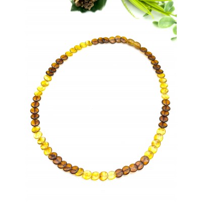Бусы из коньячного, лимонного и медового янтаря (под заказ 2-3 дня)