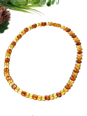 Бусы из лимонного, медового и коньячного янтаря