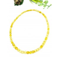 Бусы из лимонного янтаря