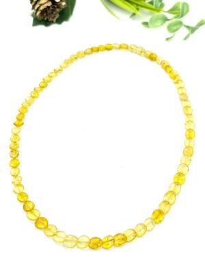 Бусы из лимонного янтаря