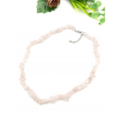 Бусы из розового кварца