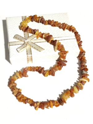 Бусы лечебные из необработанного янтаря