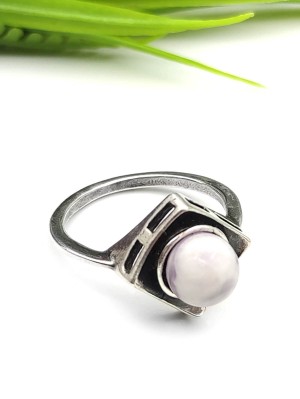 Кольцо посеребренное с аметистом