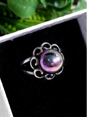 Кольцо посеребренное с жемчугом Майорка