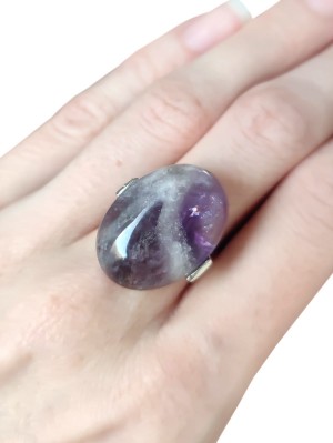 Кольцо с аметистом