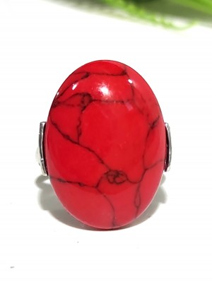 Кольцо с кораллом