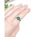 Кольцо с натуральным малахитом