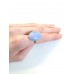 Кольцо с голубым агатом/сапфирином (синтетическим)