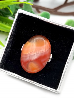 Кольцо с сардониксом (сердоликом)