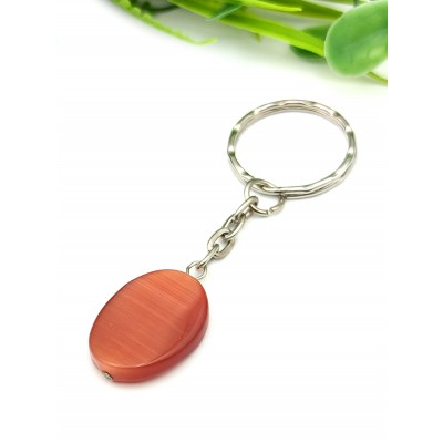 Брелок с оранжевым кошачьим глазом