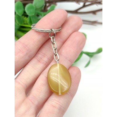 Брелок с желтым кошачьим глазом