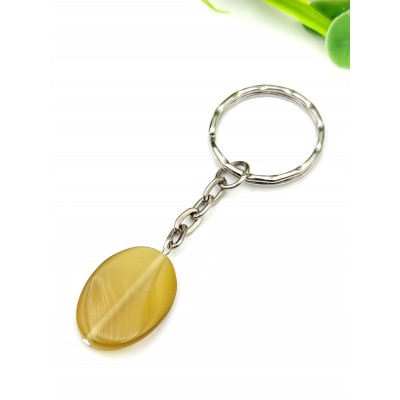 Брелок с желтым кошачьим глазом