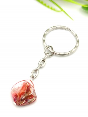 Брелок с оранжевым перламутром