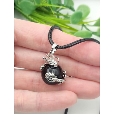 Подвеска Дракон с агатом