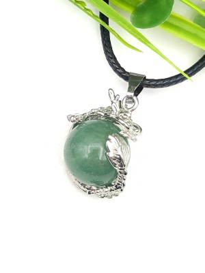 Подвеска Дракон с зеленым авантюрином