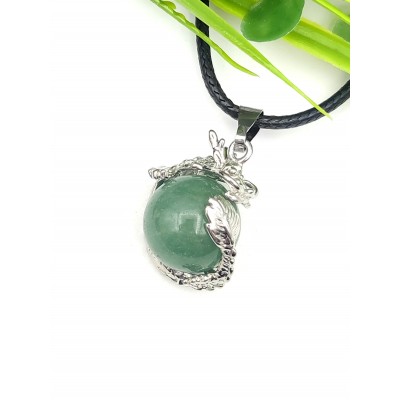 Подвеска Дракон с зеленым авантюрином