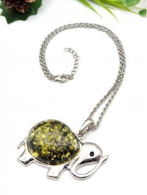 Подвеска Слон с бернитом (сплав смол и янтаря)