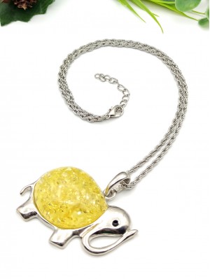 Подвеска Слон с бернитом (сплав смол и янтаря)