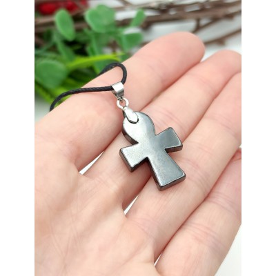 Подвеска египетский крест Анкх из гематита