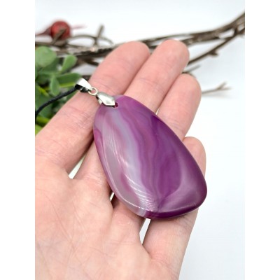 Подвеска из фиолетового агата