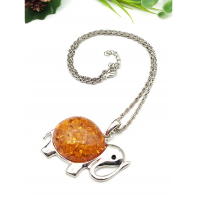 Подвеска Слон с бернитом (сплав смол и янтаря)