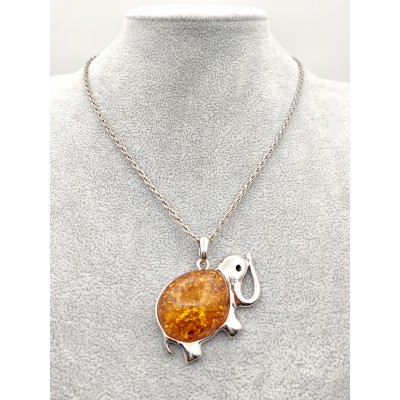 Подвеска Слон с бернитом (сплав смол и янтаря)