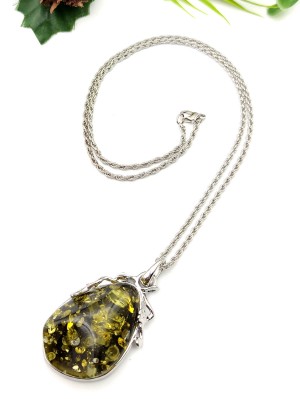 Подвеска из бернита (сплав смол и янтаря)