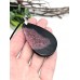 Подвеска из черно-розового агата