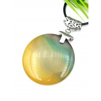 Подвеска из желто-зеленого агата