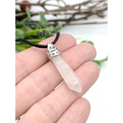 Подвеска (маятник) из розового кварца