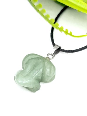 Подвеска Лягушка из зеленого авантюрина