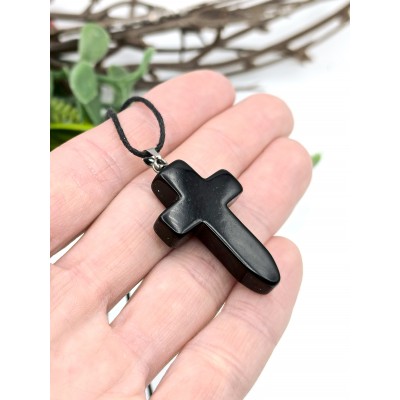 Подвеска крестик из агата Подвеска крестик из агата