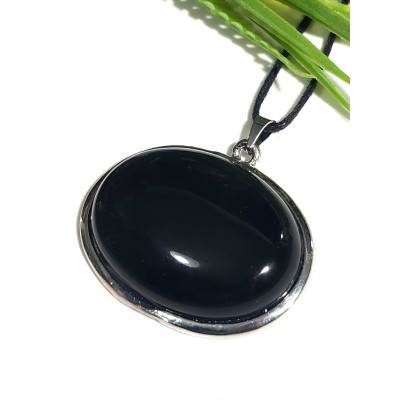 Подвеска с черным агатом