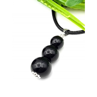 Подвеска с черным агатом