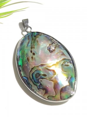 Подвеска с халиотисом и перламутром