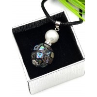 Подвеска с халиотисом и жемчугом Барокко