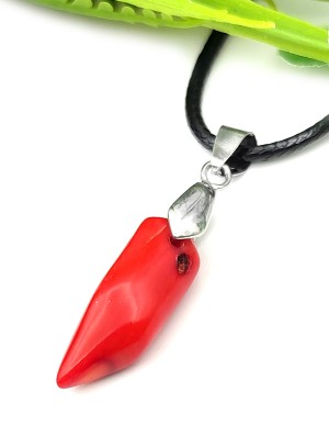 Подвеска с красным кораллом