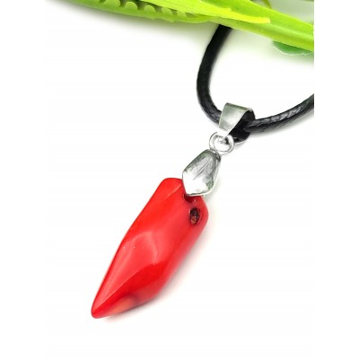 Подвеска с красным кораллом