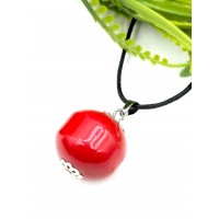 Подвеска с красным кораллом Подвеска с красным кораллом