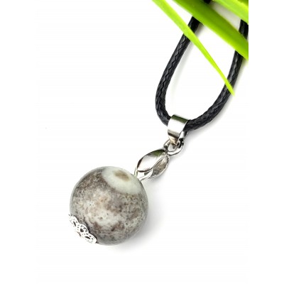 Подвеска с агатом Рыбий глаз