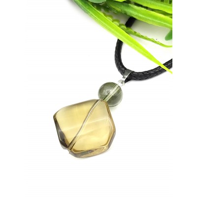 Подвеска с раухтопазом