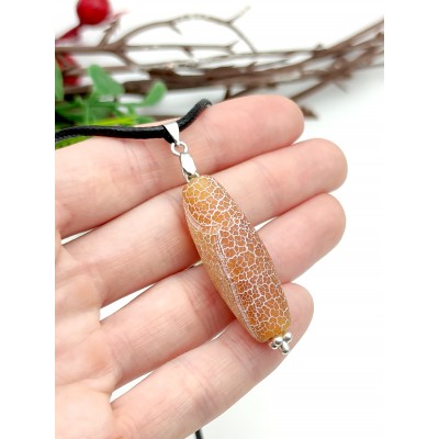 Подвеска с агатом "Вены дракона"
