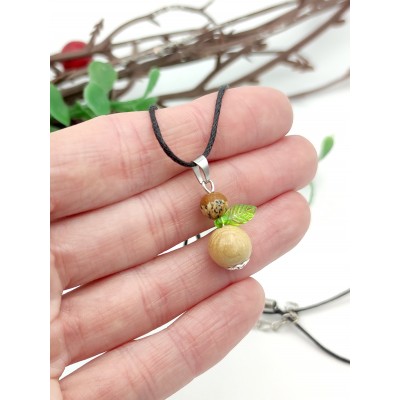 Подвеска с пейзажной яшмой и деревом