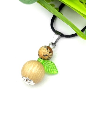 Подвеска с пейзажной яшмой и деревом