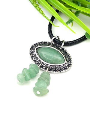 Подвеска с зеленым авантюрином