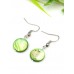 Серьги из зеленого перламутра